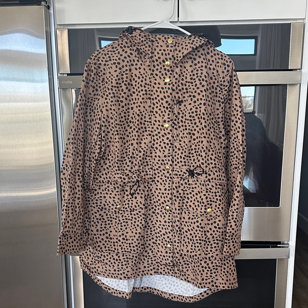 NWT PERFECT J. Crew Brown Leopard Utility Jacket